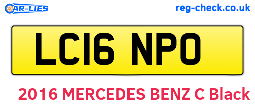 LC16NPO are the vehicle registration plates.