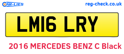 LM16LRY are the vehicle registration plates.