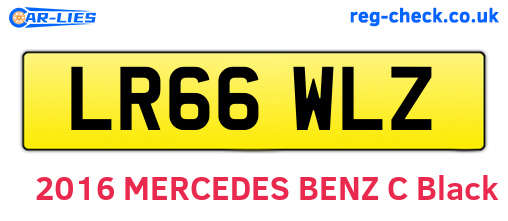 LR66WLZ are the vehicle registration plates.
