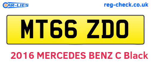 MT66ZDO are the vehicle registration plates.