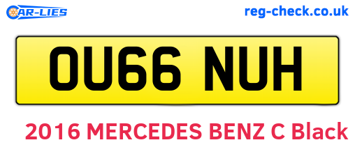 OU66NUH are the vehicle registration plates.