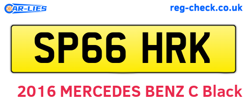 SP66HRK are the vehicle registration plates.