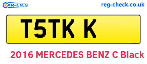 T5TKK are the vehicle registration plates.