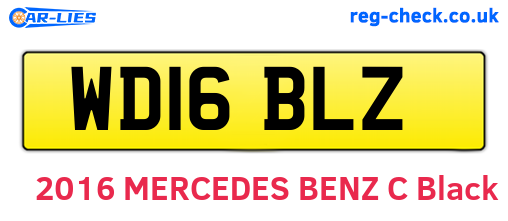 WD16BLZ are the vehicle registration plates.