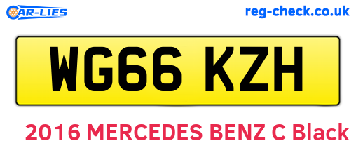 WG66KZH are the vehicle registration plates.