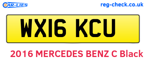 WX16KCU are the vehicle registration plates.