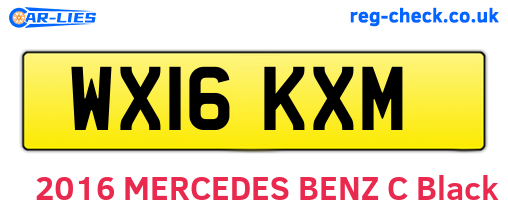 WX16KXM are the vehicle registration plates.