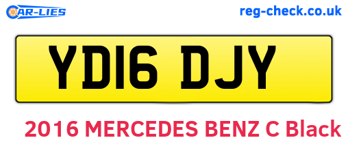 YD16DJY are the vehicle registration plates.