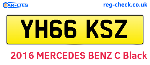 YH66KSZ are the vehicle registration plates.