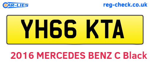 YH66KTA are the vehicle registration plates.