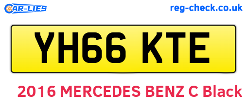 YH66KTE are the vehicle registration plates.