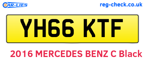 YH66KTF are the vehicle registration plates.