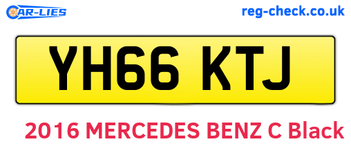 YH66KTJ are the vehicle registration plates.