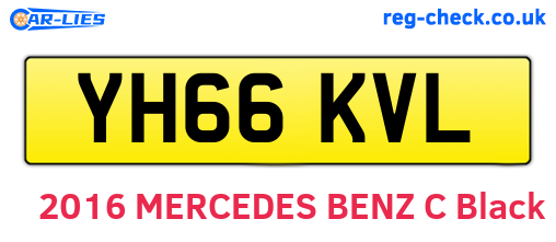 YH66KVL are the vehicle registration plates.