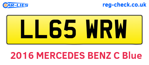 LL65WRW are the vehicle registration plates.