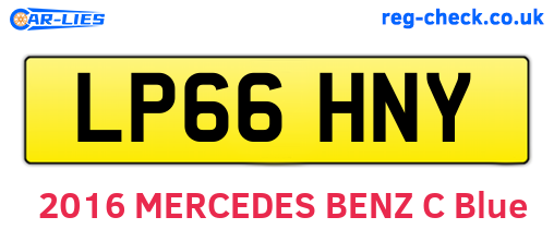 LP66HNY are the vehicle registration plates.