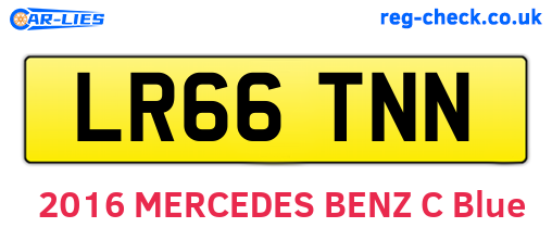 LR66TNN are the vehicle registration plates.