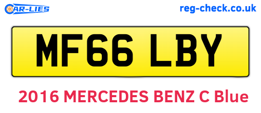 MF66LBY are the vehicle registration plates.