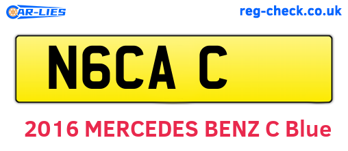 N6CAC are the vehicle registration plates.