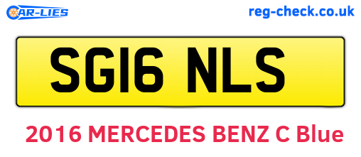 SG16NLS are the vehicle registration plates.