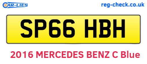 SP66HBH are the vehicle registration plates.