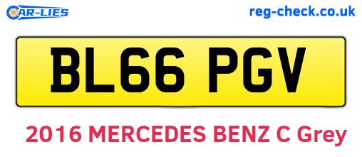 BL66PGV are the vehicle registration plates.