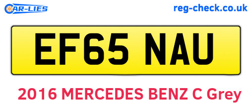 EF65NAU are the vehicle registration plates.