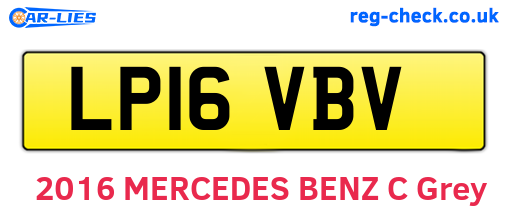 LP16VBV are the vehicle registration plates.