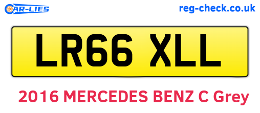 LR66XLL are the vehicle registration plates.