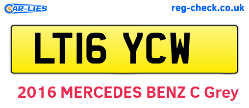LT16YCW are the vehicle registration plates.