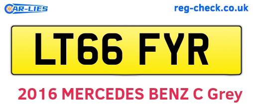 LT66FYR are the vehicle registration plates.