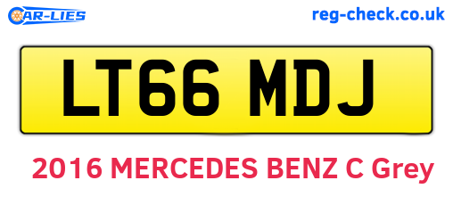 LT66MDJ are the vehicle registration plates.