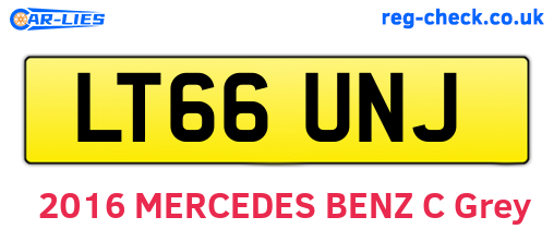 LT66UNJ are the vehicle registration plates.