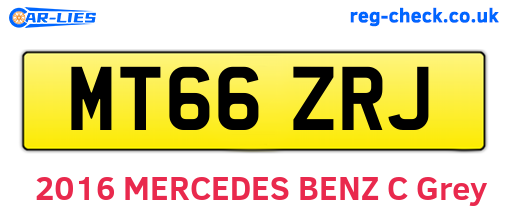MT66ZRJ are the vehicle registration plates.