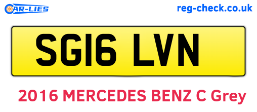 SG16LVN are the vehicle registration plates.