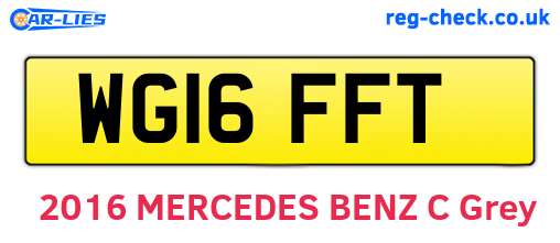 WG16FFT are the vehicle registration plates.