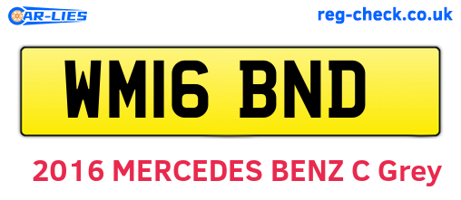 WM16BND are the vehicle registration plates.