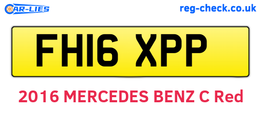 FH16XPP are the vehicle registration plates.