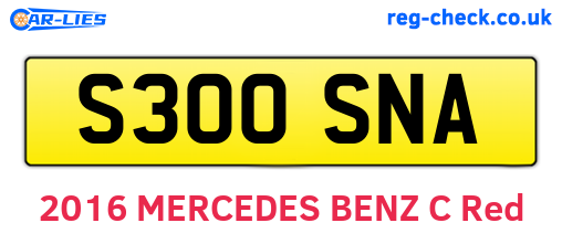 S300SNA are the vehicle registration plates.