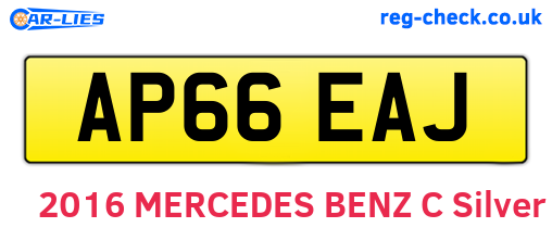 AP66EAJ are the vehicle registration plates.