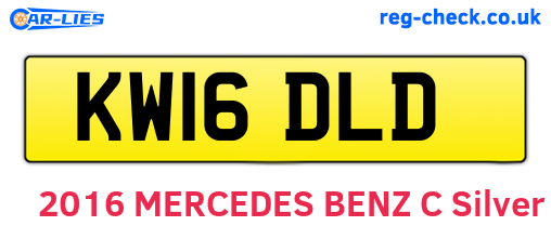 KW16DLD are the vehicle registration plates.