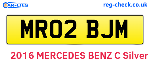 MR02BJM are the vehicle registration plates.
