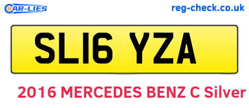 SL16YZA are the vehicle registration plates.