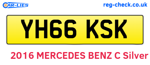 YH66KSK are the vehicle registration plates.