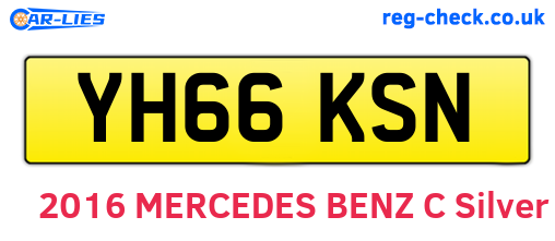 YH66KSN are the vehicle registration plates.