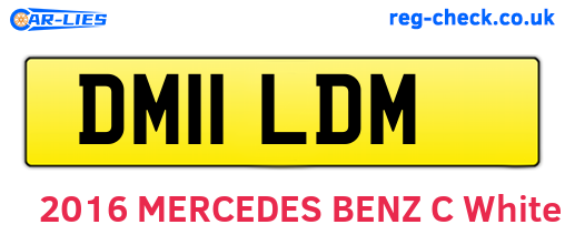 DM11LDM are the vehicle registration plates.