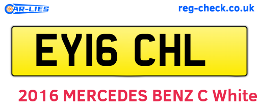 EY16CHL are the vehicle registration plates.