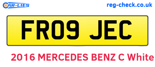 FR09JEC are the vehicle registration plates.