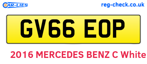 GV66EOP are the vehicle registration plates.