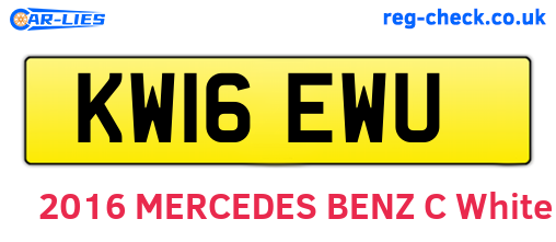 KW16EWU are the vehicle registration plates.